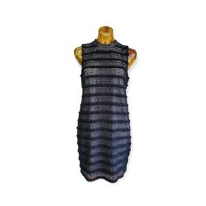 J Crew black lace dress Sz 8 sleeveless